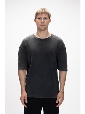 Wild Siyah Baskılı Erkek T-Shirt