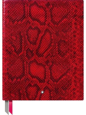 Montblanc Fine Stationery 149 Python Baskı Parlak Kırmızı Büyük Eskiznot Defteri 119515