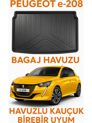 Peugeot E 208 Elektrikli 2021+ 3D Bagaj Havuzu Premium