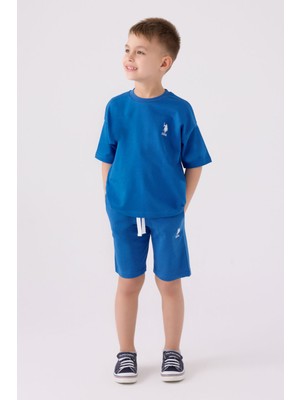 U.S. Polo Assn. U.S. Polo Assn Erkek Çocuk Mavi Bermuda Takım US1780-C-V6