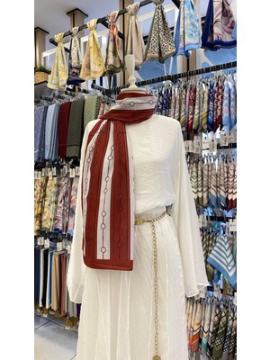 Çizgi Yuvarlak Şal