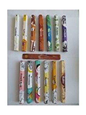 Özel Seçim 10 Koku 200 Adet Çubuk Tütsü 1 Kayık Tütsülük Hediye Layanssa Marka