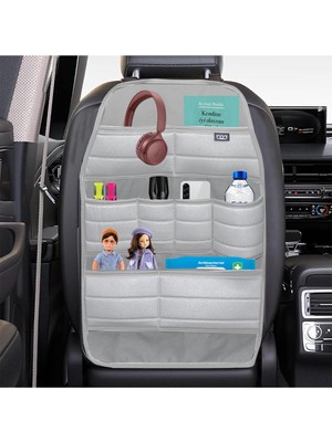 Bod Ecolux Serisi Taytüyü Araba Oto Koltuk Arkası Eşya Düzenleyici Araç Içi Organizer Gri
