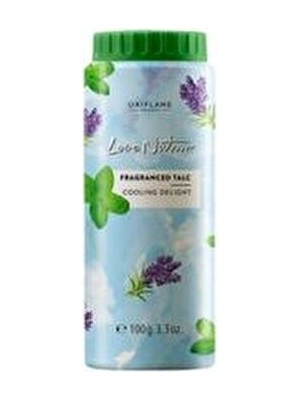 Oriflame Love Nature Cooling Delight Vücut Pudrası Ferahlatıcı Etki 100 gr Mavi Renk