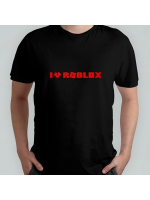 Pixxa Roblox Unisex %100 Pamuklu Bisiklet Yaka T-Shirt Model 3