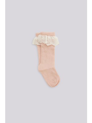 Bg Store Kız Bebek Pembe Çorap