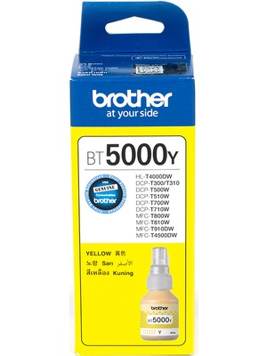 Brother BT5000Y Sarı Mürekkep Kartuş (5000 Sayfa)