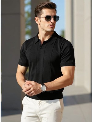 Erkek Kısa Kollu Polo Yakalı Triko Tshirt