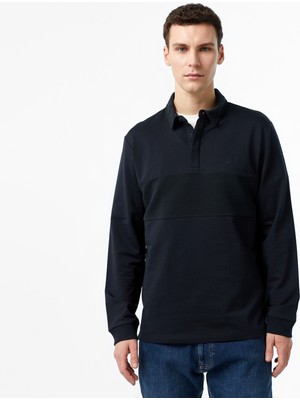 Nautica Erkek Siyah Uzun Kollu Polo Yaka T-Shirt K47307T.0TB