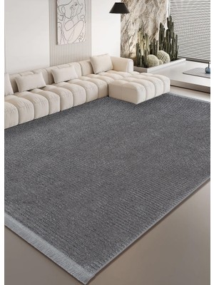 Veron 3604 Antrasit Yumuşak Dokulu Salon Antre Mutfak Yatak Odası Halı Yolluk