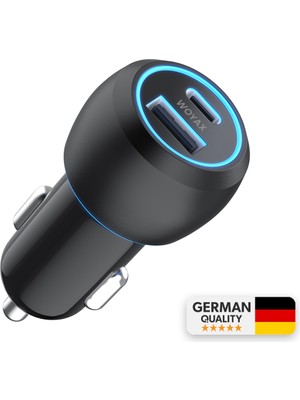 Woyax Araç Şarj Aleti Çakmaklık Type-C + USB Girişli 38W