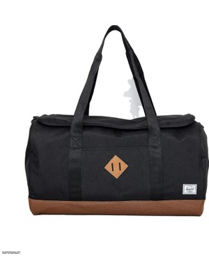 Herschel Supply Co. Heritage Duffle, Siyah/sele Kahverengi, Siyah/eyer Kahverengi, Heritage Duffle