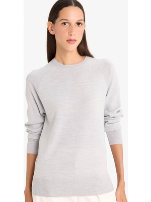 Defacto  Açık Gri Kadın Kazak I6913AZ/GR456