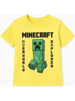 Mınecraft Erkek Çocuk Pamuklu Tişört