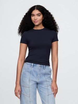 Gap Kadın Lacivert Closeknit Jersey T-Shirt