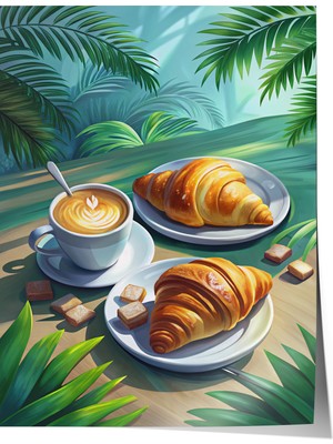 Çerçevesiz Poster, Sabah Huzuru, Mutfak Dekoru Poster No: 113413