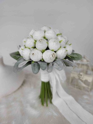 Beyaz Toprak Sakayik Gelin Çiçeği Gelin Buketi Yaka Cicegi