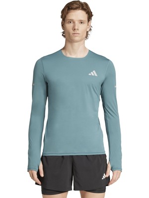 Adi̇das ADI365 Co Ls Erkek Yeşil Koşu Tişört