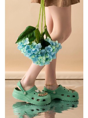 Kadın Eva Taşlı Yüksek Ölçek Kaymaz Taban Günlük Plaj Deniz Havuz Banyo Aşçı Hemşire Doktor Terliği