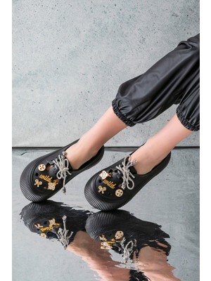 Kadın Eva Taşlı Yüksek Ölçekli Kaymaz Taban Günlük Plaj Deniz Havuz Banyo Ev Terliği