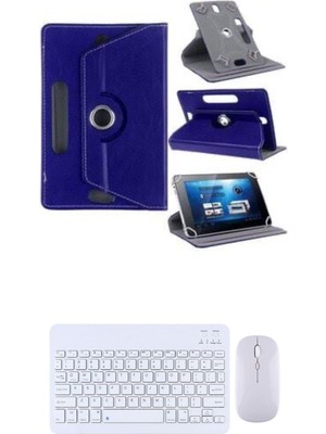 Samsung Galaxy Tab S10 Lite SM-X400 Kılıf Uyumlu Standlı Kablosuz Bluetooth Klavye Mouse Set