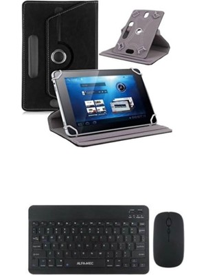 Samsung Galaxy Tab S10 Lite SM-X400 Kılıf Uyumlu Standlı Kablosuz Bluetooth Klavye Mouse Set