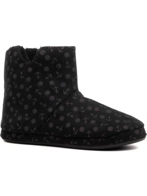 Erkek Siyah Ev Pandufu Kışlık  Ev Botu