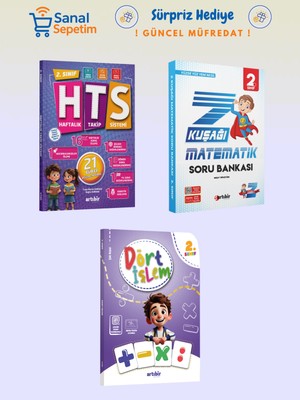 2. Sınıf Haftalık Takip Sistemi (Hts) + Z Kuşağı Matematik + Dört Işlem Soru Bankaları Set