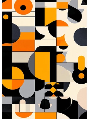 Bedeko Karmasık Şekiller Ahşap Tablo