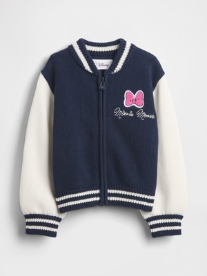 Gap Kız Bebek Lacivert Gap × Disney Minnie Mouse Varsity Kazak