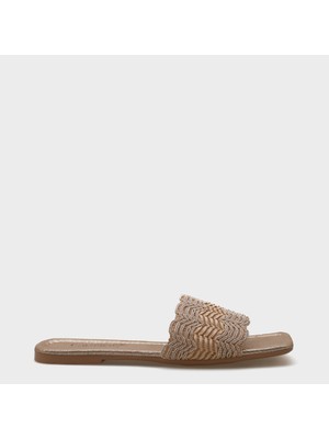 Katya Düz Topuklu Parlak Küt Burunlu Kadın Terlik