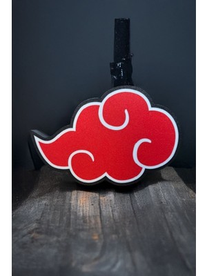 Akatsuki Logosu Tasarımlı Gece Lambası Dekoratif Aydınlatma