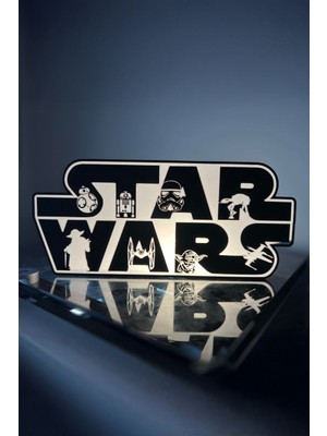 Star Wars Tasarımlı Gece Lambası Dekoratif Aydınlatma