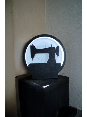 Dikiş Makinesi Tasarımlı Gece Lambası Dekoratif Aydınlatma