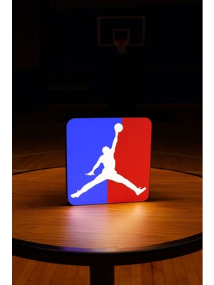 Nba Jordan Tasarımlı Gece Lambası Dekoratif Aydınlatma