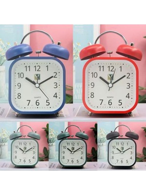 Kare Tasarımlı Işıklı Alarmlı Masa Saati