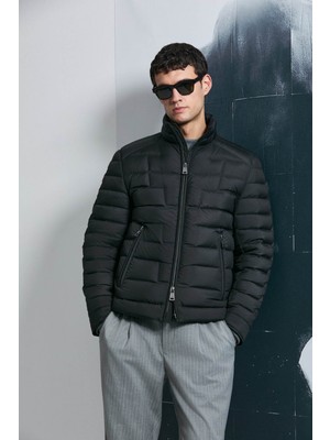 Lufian Lukas Kaz Tüyü Siyah Erkek Mont 112120245