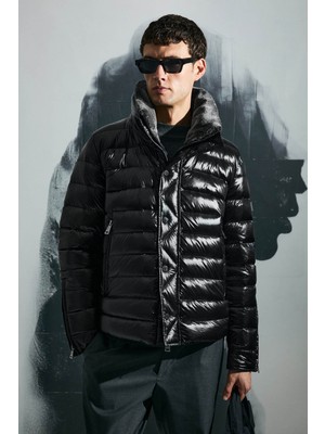 Lufian Jack Kaz Tüyü Siyah Erkek Mont 112120239