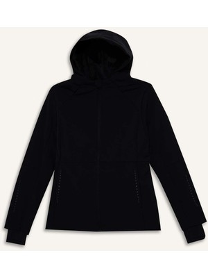 DeFacto Su İtici Softshell Slim Fit Dar Kesim Kapüşonlu Fermuarlı Cepli Mevsimlik Yağmurluk C4951AX25AU