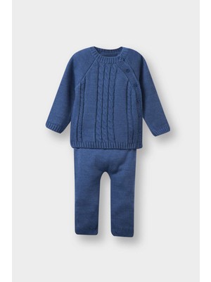 DeFacto Erkek Bebek 2'li Takım Triko Kazak Alt C9589A525WN