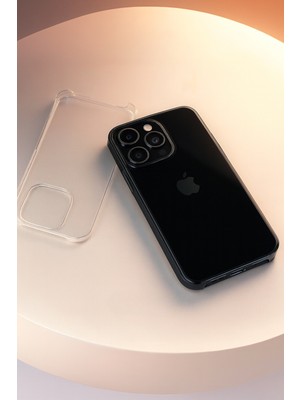 Voltivo iPhone 16 Pro - Sert Mika Şeffaf Sararmaz Ince Altı Kesik Premium Kılıf