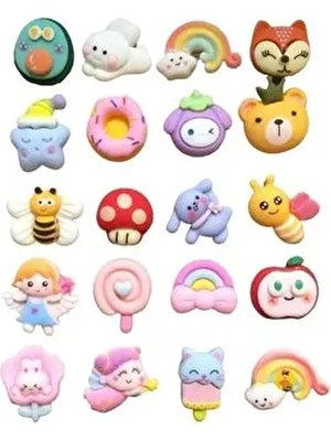 Angel Design 3D Sticker 4'lü Sevimli Spor Motivasyon Matara Yapışkan Sticker Renkli Çıkartmalar