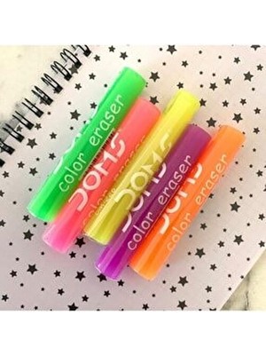 Soft Color Neon Silindir Silgi