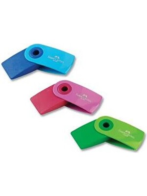 Faber-Castell Silgi 3 Adet Canlı Renkler Siyah ve Renkli Kullanım İçin Pratik