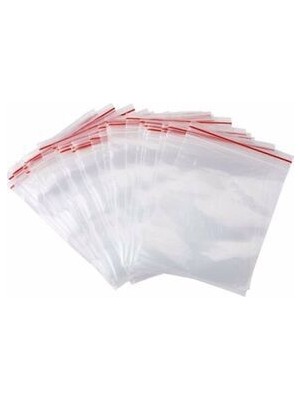 Lila Hediyelik Eşya 200 Adet 9X11 cm Kilitli Poşet Şeffaf Ambalaj Naylon Torba Kına Çerez Poşeti