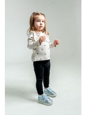 Mnpc Kız Çocuk Mavi Hakiki Deri Suya Dayanıklı Anatomik Ilk Adım Bot