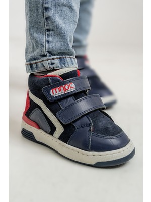 Mnpc Erkek Çocuk Lacivert Hakiki Deri Suya Dayanıklı Anatomik Günlük Bot