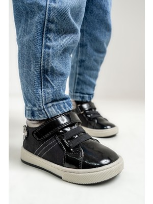 Mnpc Kız Çocuk Siyah Hakiki Deri Suya Dayanıklı Anatomik Ilk Adım Bot