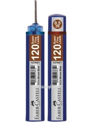 Faber-Castell 120'li Mavi Grip Min 0.5 mm Tüp Kalemler Kırtasiye Ürünü