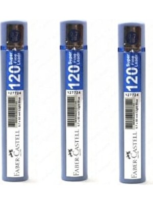 Faber-Castell Açık Mavi Faber Min Grip 60MM 0,7 120'LI 3 Adet Kalem Seti